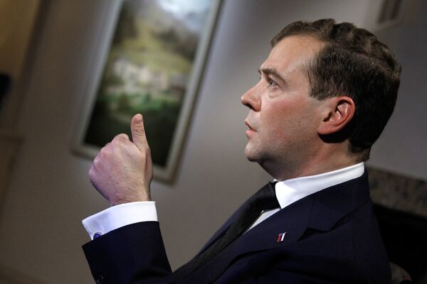 Дмитрий Медведев дает интервью Bloomberg TV. Архив