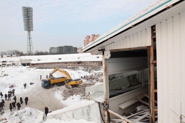 Начало реконструкции стадиона Динамо в Москве