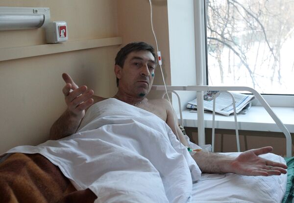Пострадавшие во время теракта в аэропорту Домодедово в городской клинической больнице № 64