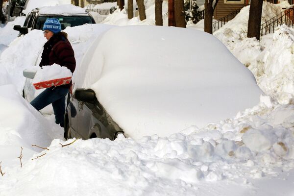 Последствия снегопада в Нью-Йорке 27 января 2011 г.