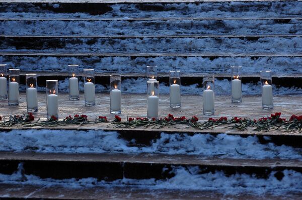 На Пушкинской почтили память погибших в Домодедово 