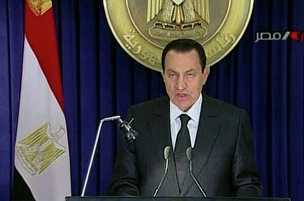 Телевизионное обращение президента Египта к нации