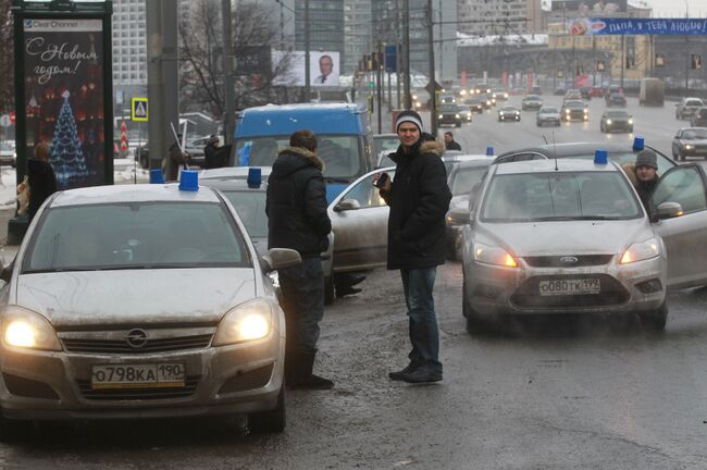 Акция общества Синие ведерки в Москве