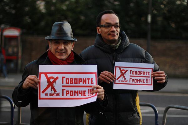 Митинг в поддержку демократии в России в Лондоне