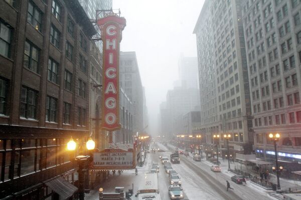 Снегопад в Чикаго 