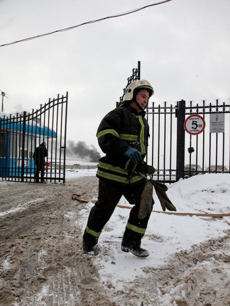 Пожар на Черкизовском рынке