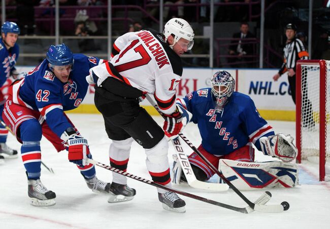 Игровой момент матча Нью-Йорк - Нью-Джерси