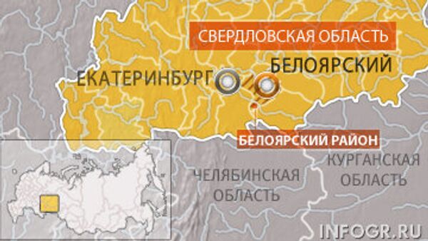 Свердловская область. Белоярский район. Карта