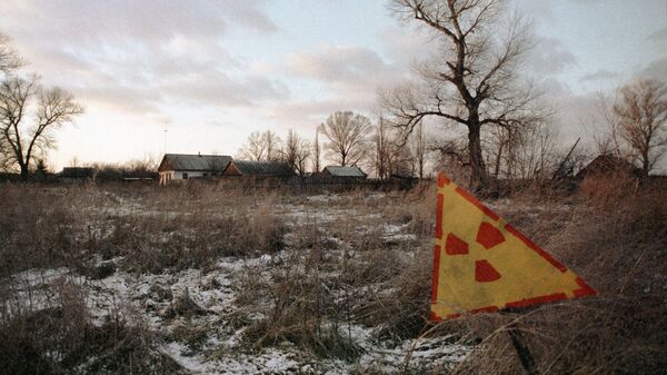 Район, пораженный радиацией в результате аварии на Чернобыльской АЭС.
