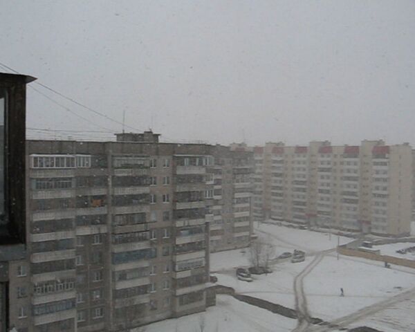 Город Железногорск Курской области завалило снегом