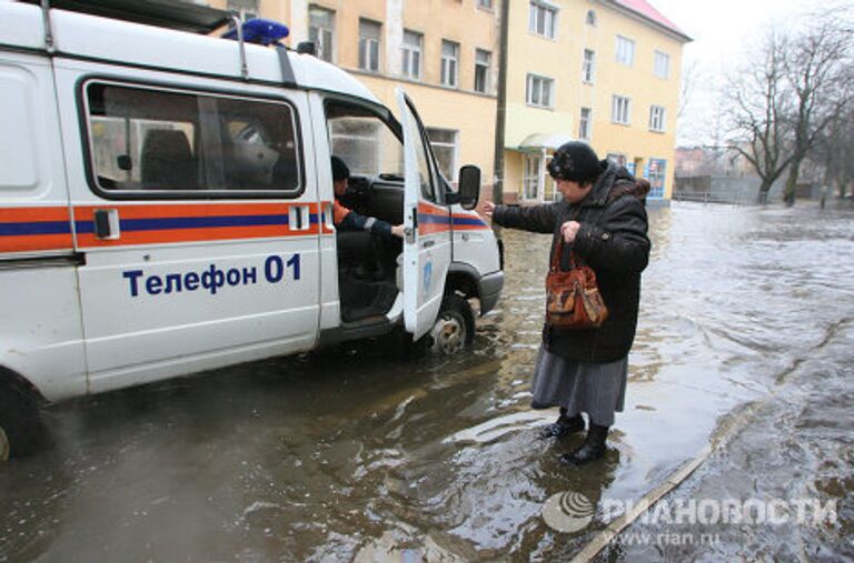 Последствия паводка в Калининграде