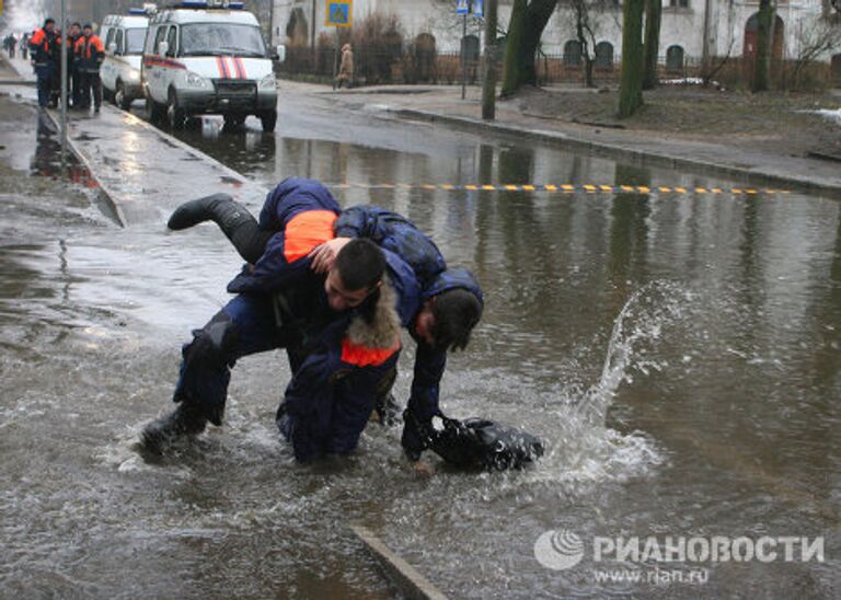 Последствия паводка в Калининграде