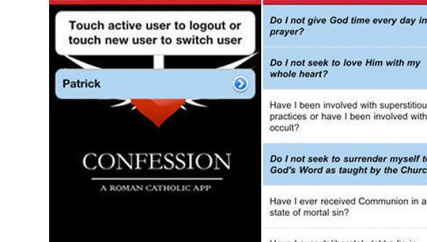 Приложение Confession в iTunes App Store