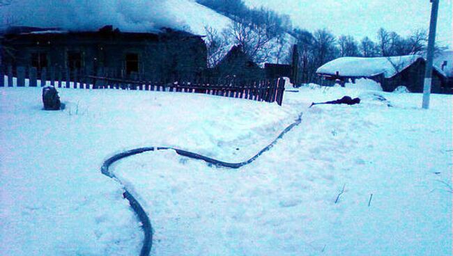 Тушение пожара в райцентре Тетюши