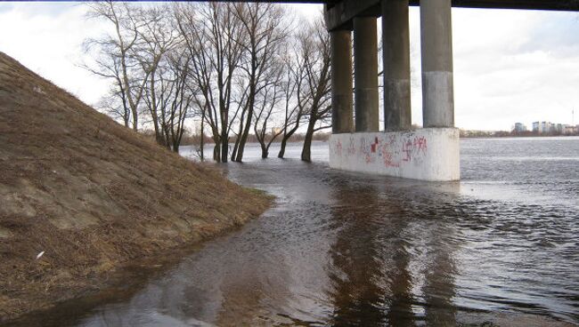 Разлив во время паводка в Бресте