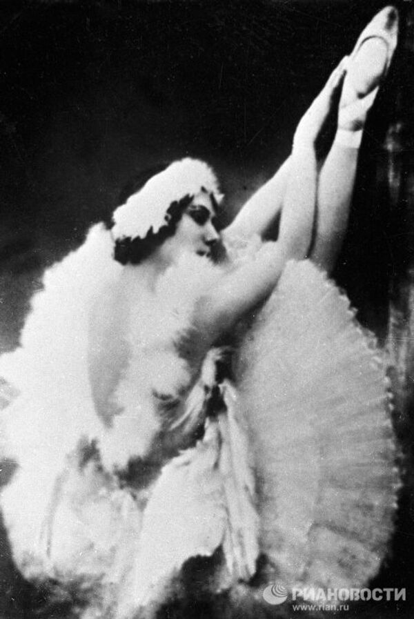 Первая исполнительница Умирающего лебедя балерина Анна Павлова