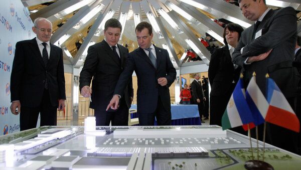 Дмитрий Медведев посетил выставку Межнациональное согласие в республике Башкортостан
