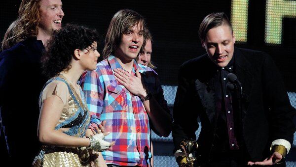 Группа Arcade Fire на вручении Grammy