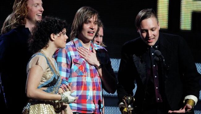 Группа Arcade Fire на вручении Grammy