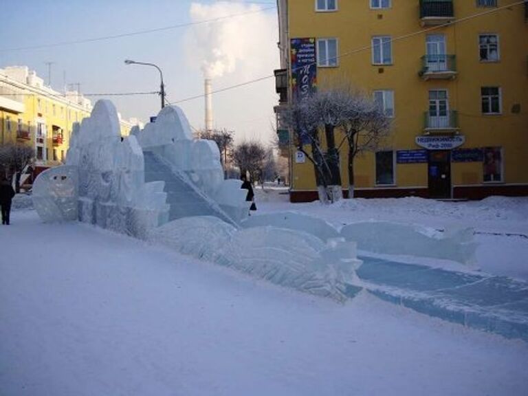 Ледяные скульптуры в Красноярске