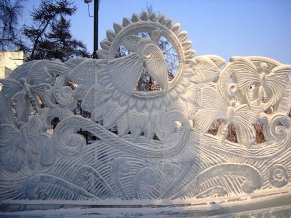 Ледяные скульптуры в Красноярске