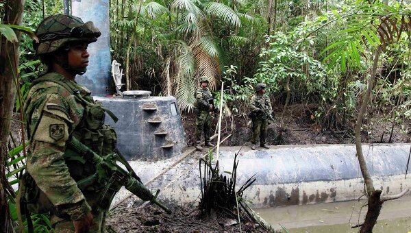 Военные Колумбии нашли 30-метровую самодельную подлодку наркомафии