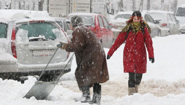 Сильный снегопад в Казани. Архив