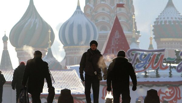 Сильные морозы в Москве