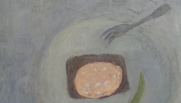 Картина художницы Наташи Арендт, представленная на выставке современного искусства в Лондоне