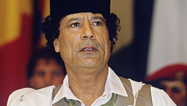 Лидер Ливийской революции Муамар Каддафи. Архив