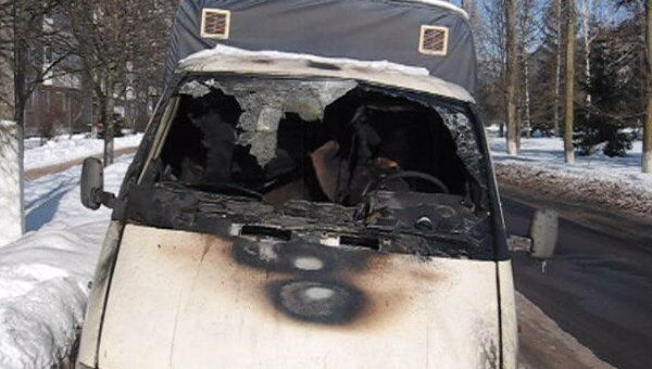 Возгорание автомобиля в Железногорске Курской области   