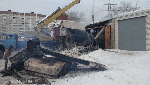 Взрыв в гаражном кооперативе в Воронеже