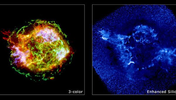 Телескоп Чандра обнаружил в недрах нейтронной звезды Кассиопея А сверхтекучую и сверхпроводящую жидкость