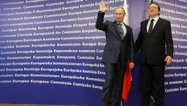 Премьер-министр РФ Владимир Путин встретился с главой ЕС