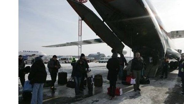 Эвакуация российских граждан из Ливии самолетом МЧС