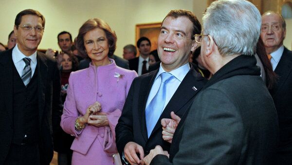 Президент РФ Д.Медведев в Эрмитаже