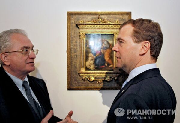 Президент РФ Д.Медведев в Эрмитаже