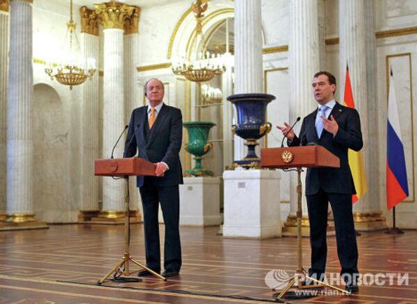 Президент России и король Испании объявили об открытии Года Испании в России