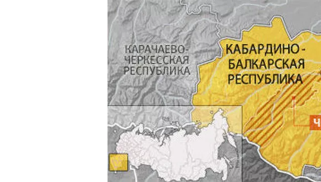 Чегемский район КБР. Карта