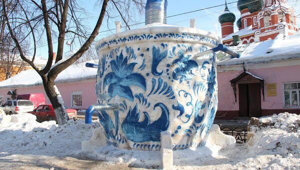 Гигантский самовар из снега станет символом Масленицы в Ярославле