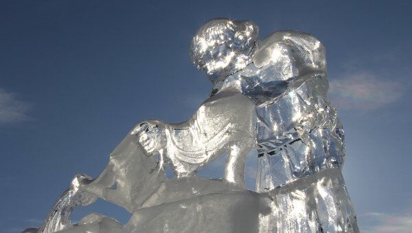 Выставка ледяных скульптур в Петрозаводске 
