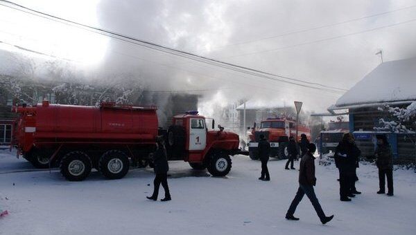 Взрыв газа в гараже одного из частных домов города Якутска