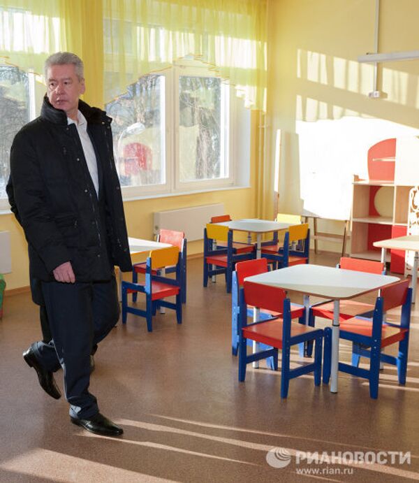 Сергей Собянин посетил новый детский сад на севере Москвы