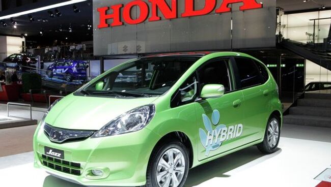 Автомобиль Honda Jazz на Женевском автосалоне. Архив