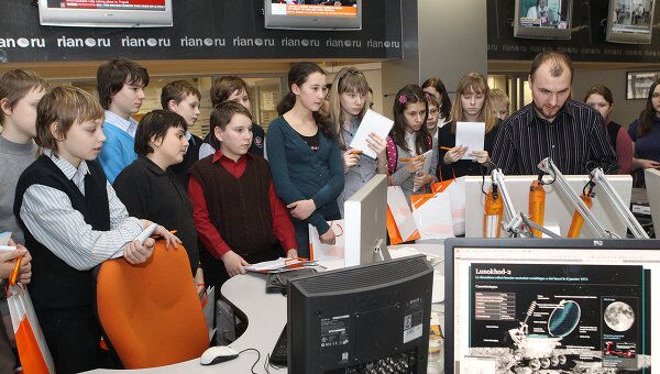 РИА Новости в рамках юбилея приняло в гостях московских школьников и студентов