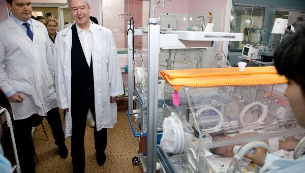 Мэр Москвы Сергей Собянин посетил городскую клиническую больницу №70 в Москве. Архив