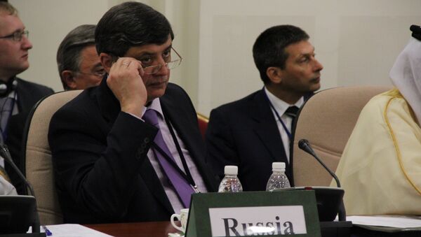 Директор 2-го департамента МИД РФ Замир Кабулов на заседании ОИК в Джидде