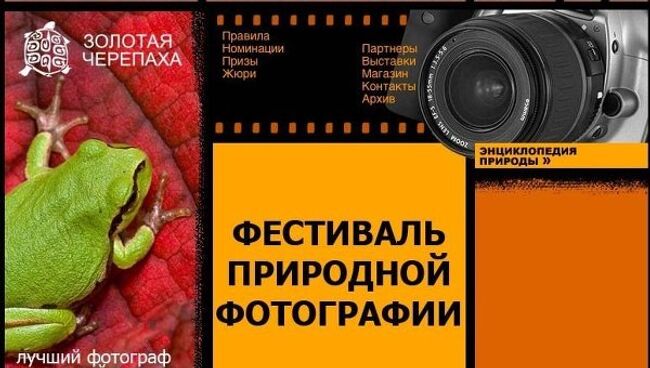 Скриншот страницы сайта фотоконкурса Золотая черепаха