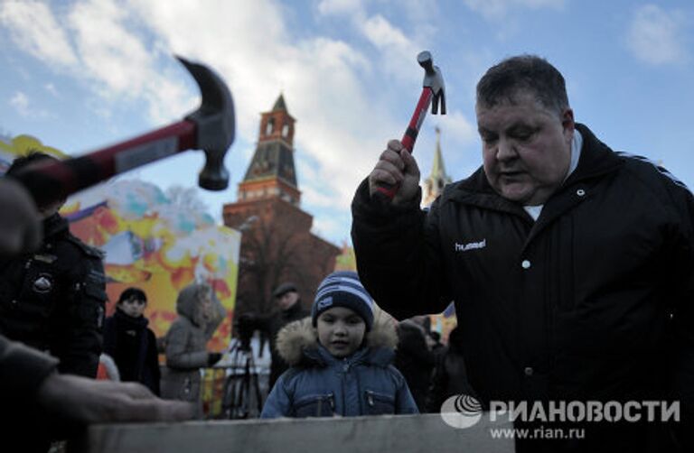 Праздник Широкая Масленица-2011 на Васильевском спуске