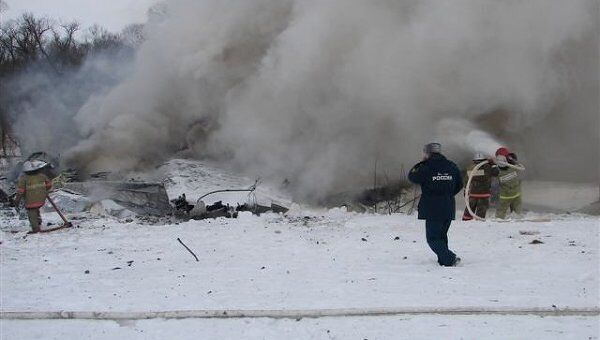 На месте падения Ан-148 в Белгородской области